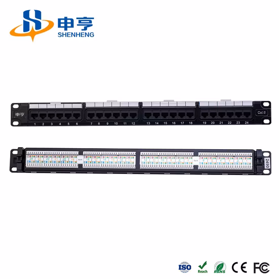 CAT6 24 Port Net Work UTP Patch Panel 1u 19inch Rack Mount Keystone Network Data Patch Panel