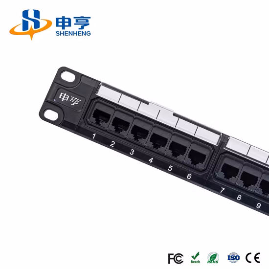 CAT6 24 Port Net Work UTP Patch Panel 1u 19inch Rack Mount Keystone Network Data Patch Panel