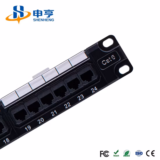 CAT6 24 Port Net Work UTP Patch Panel 1u 19inch Rack Mount Keystone Network Data Patch Panel