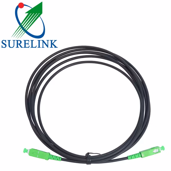 야외 방수 Preconnectorized FTTH 드롭 케이블 피그테일 Cpri 케이블 광섬유 패치 코드(Sc APC 미니 커넥터 포함)