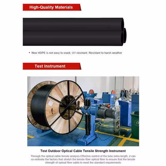 옥외 작은 손실 관 광섬유 케이블 제트 광섬유