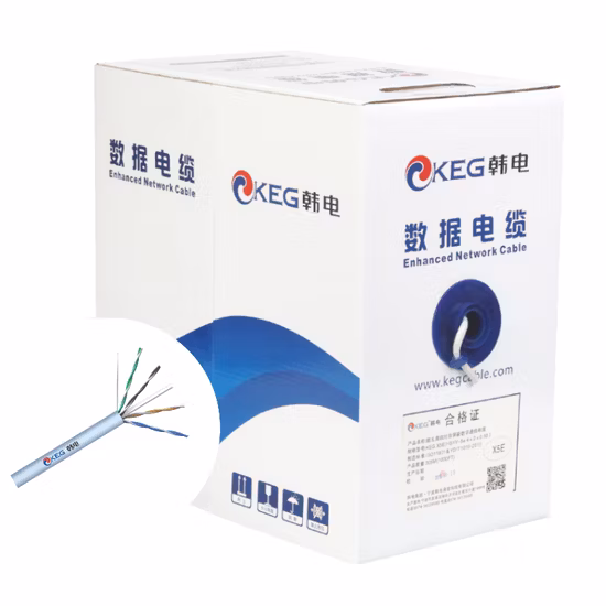 ETL 인증 23AWG 305m 롤 순수 구리 Cat 6 LAN 케이블 CAT6 UTP 케이블, 저렴한 가격