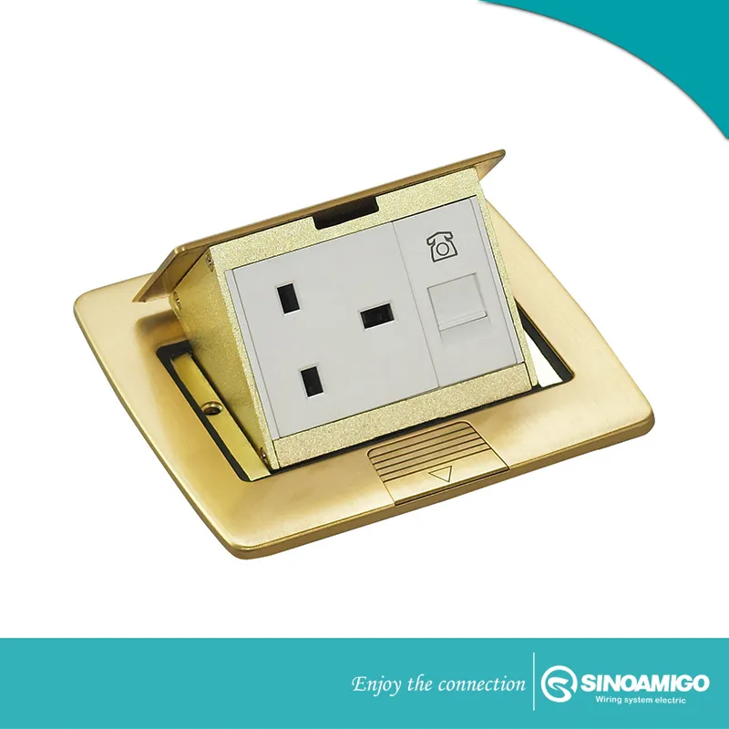 IP 44 주방 테이블 상자/바닥 상자/바닥 콘센트 상자/멀티 스위치 및 소켓이 있는 바닥 소켓