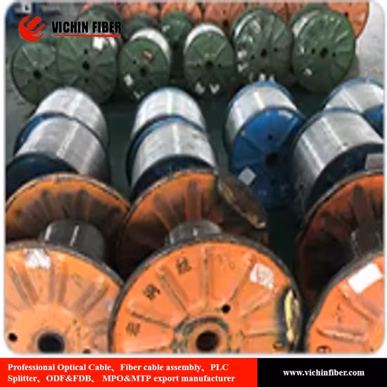 실내 타이트 버퍼 광섬유 케이블 4 코어 GJFJV 광섬유 케이블이중 기갑 케이블 단일/다중 모드 크러시/Gjsfjv 실내 옥외 2 코어 다중 모드 광섬유 Op